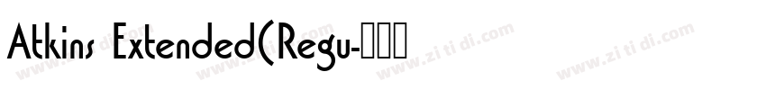 Atkins Extended(Regu字体转换